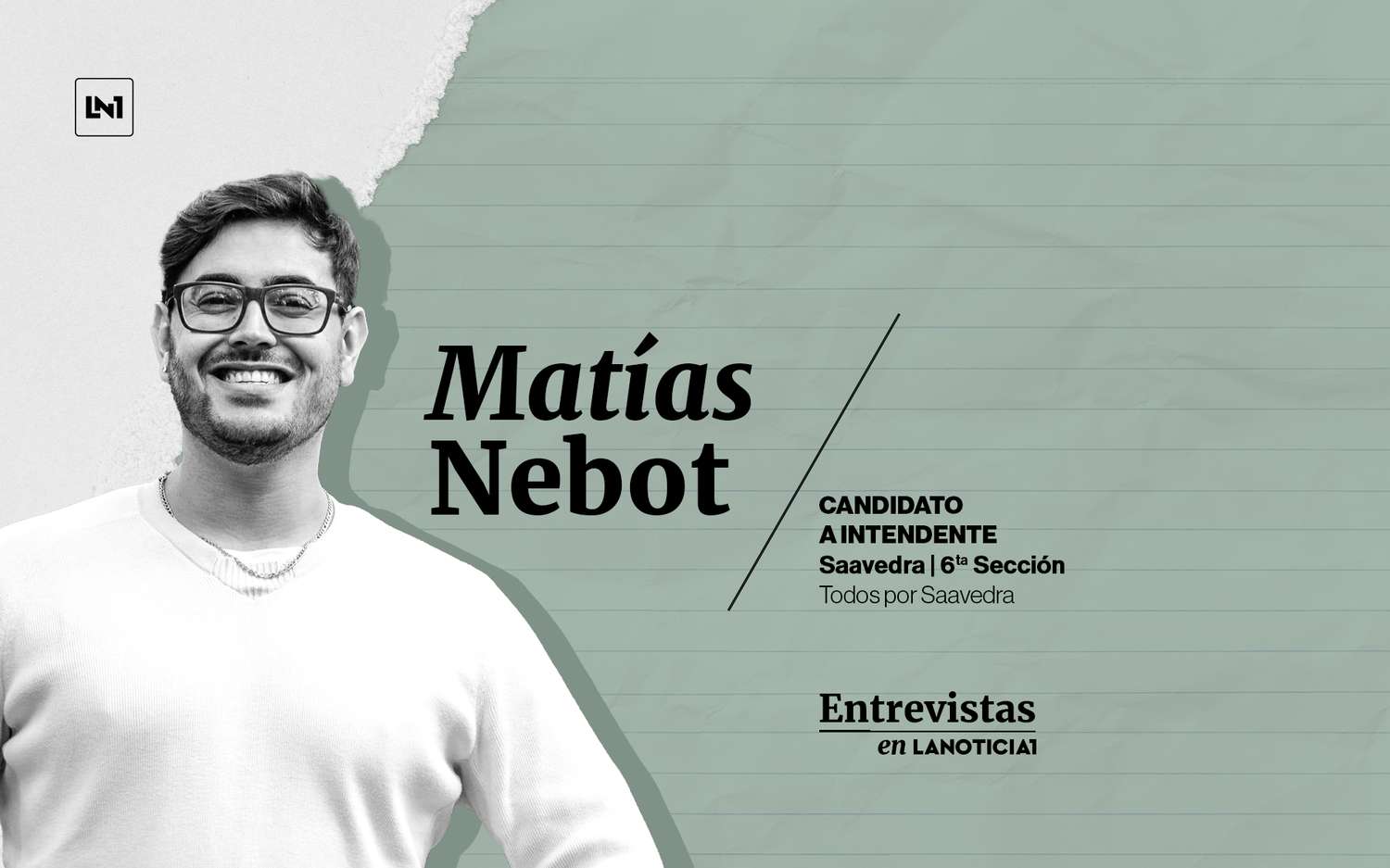 Matías Nebot, candidato vecinalista vencedor de las PASO: "La gente de Saavedra dijo que la grieta ya no va más"