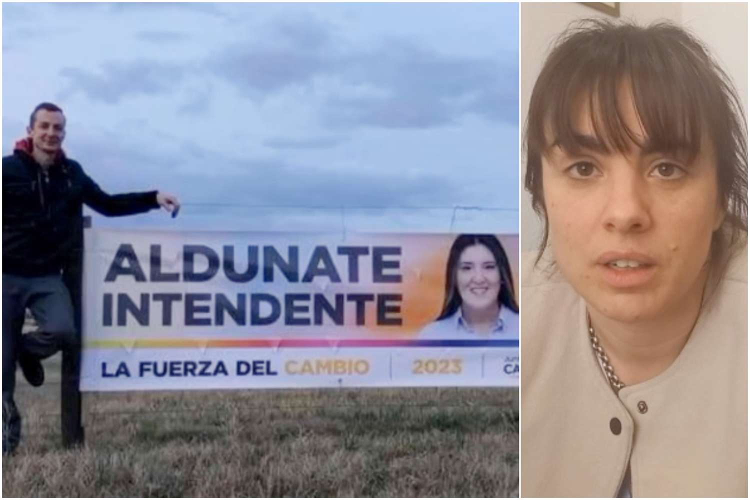 Se picó la campaña en Villarino: "El robo de carteles hace que la cosa se empiece a ensuciar", denuncian en JxC