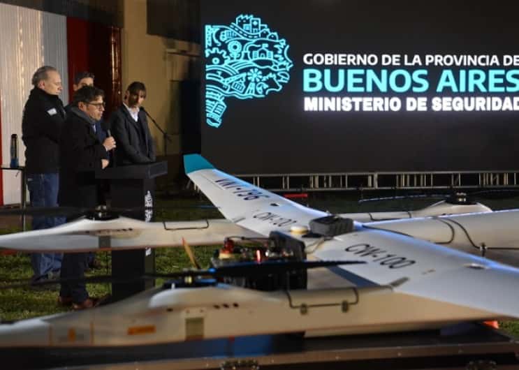Punta Indio: Kicillof presentó los nuevos drones que fortalecerán la seguridad en zonas rurales