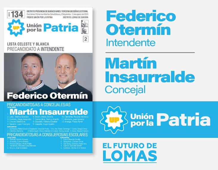 En Lomas de Zamora re imprimirán las boletas electorales sin la imagen de Insaurralde
