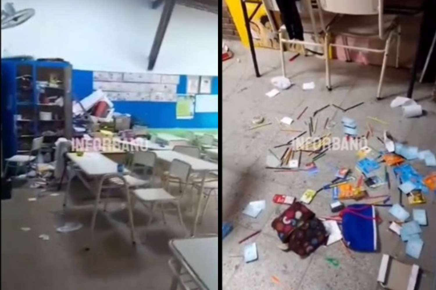 Destruyeron una escuela en La Matanza: Se llevaron bombas de agua, equipos de aire acondicionado y rompieron pizarrones