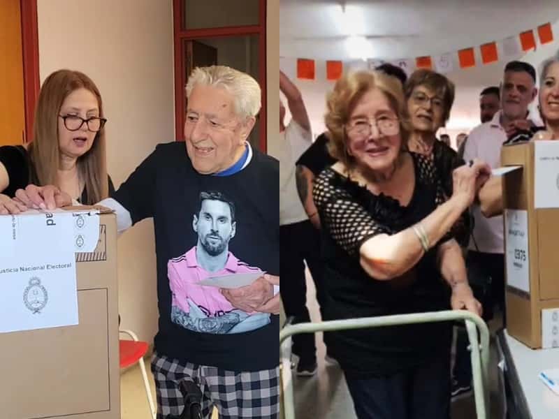 En Berazategui y La Plata: Así es votar con 103 y 104 años en el balotaje