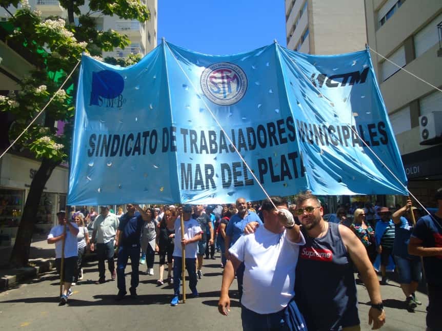Mar del Plata: Paro de trabajadores municipales en reclamo de aumento salarial