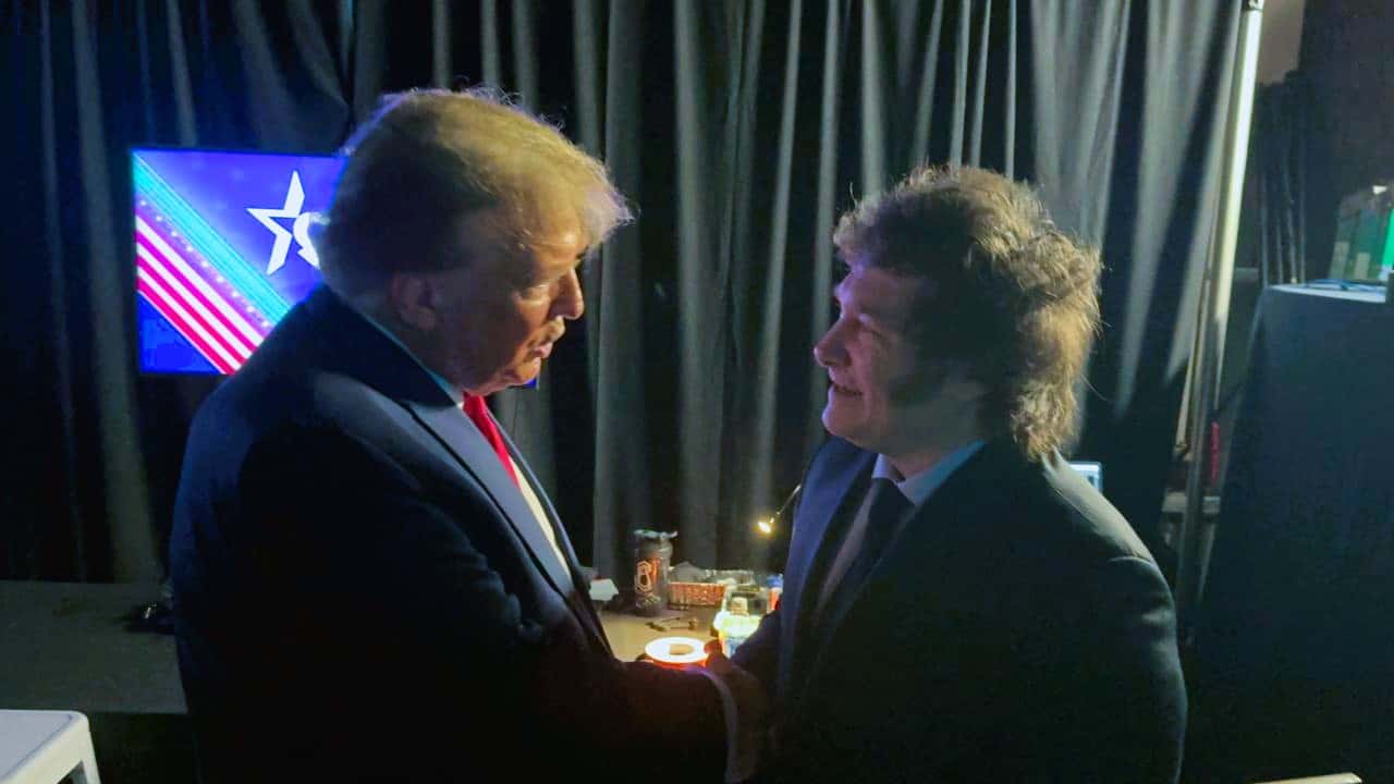 Video: Abrazo entre Trump y Milei en un encuentro en Estados Unidos