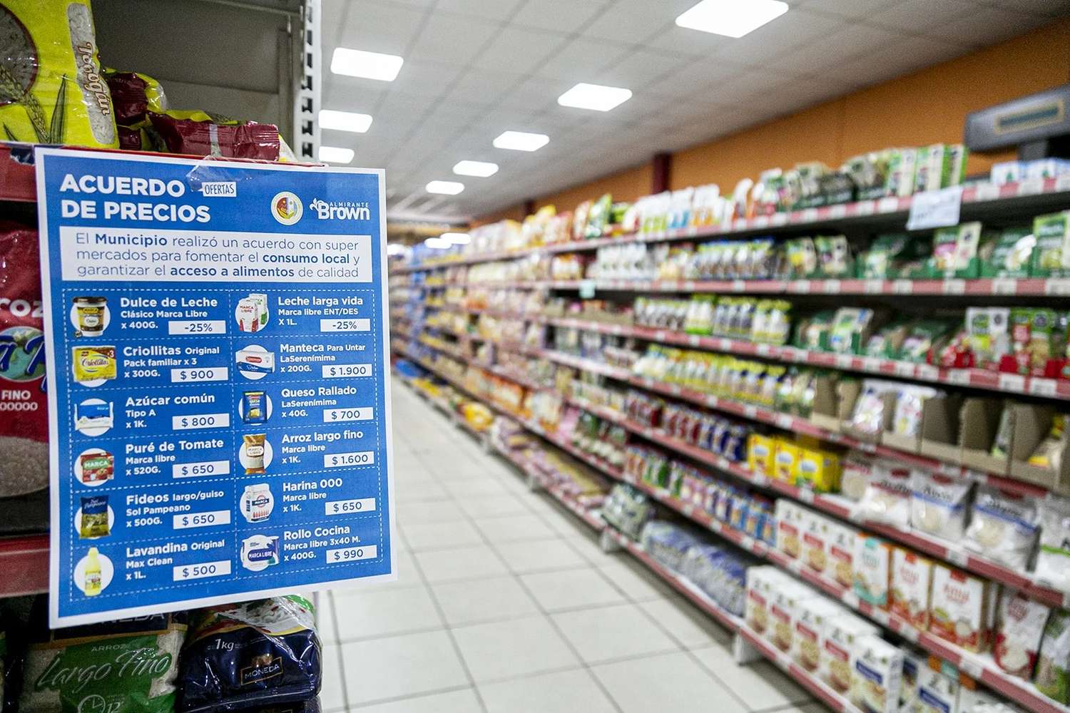 El municipio de Almirante Brown hizo un acuerdo de precios con los supermercados chinos