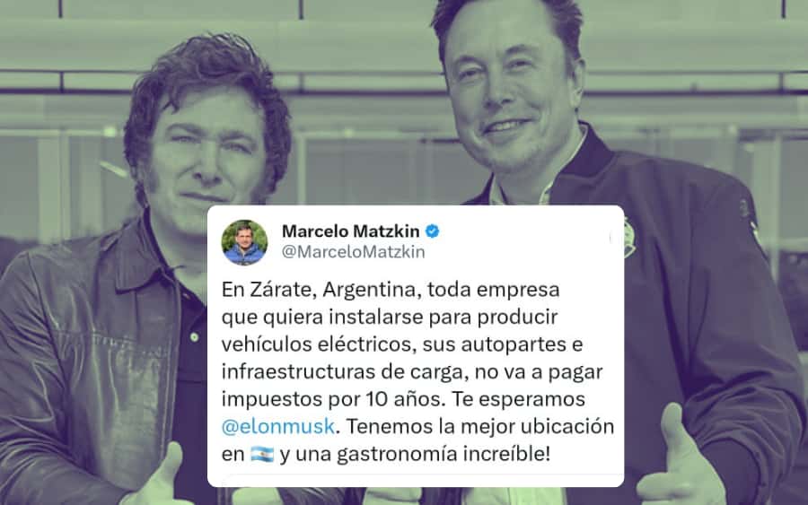 Matzkin se anota: Intendente de Zárate le promete a Elon Musk 10 años sin impuestos si viene a su distrito