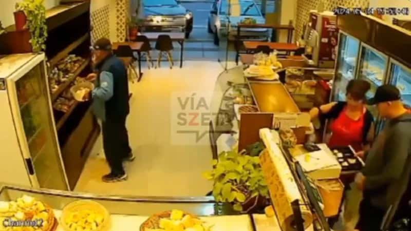 Insólito: Un ladrón robó una panadería en San Martín pero como llegaron clientes se puso a atenderla