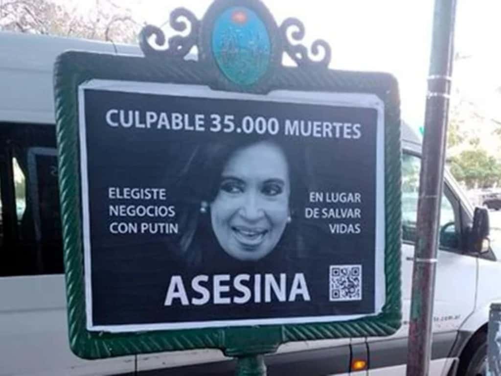 El Frente de Todos repudió los afiches contra Cristina que la tildan de "asesina"