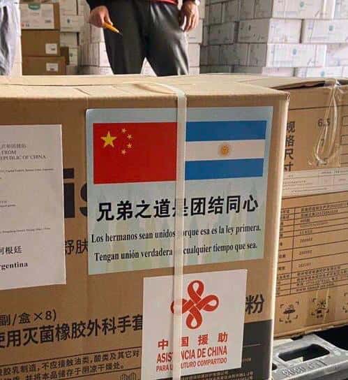 El detalle del gobierno de China en cargamento con insumos sanitarios: Una frase del Martín Fierro