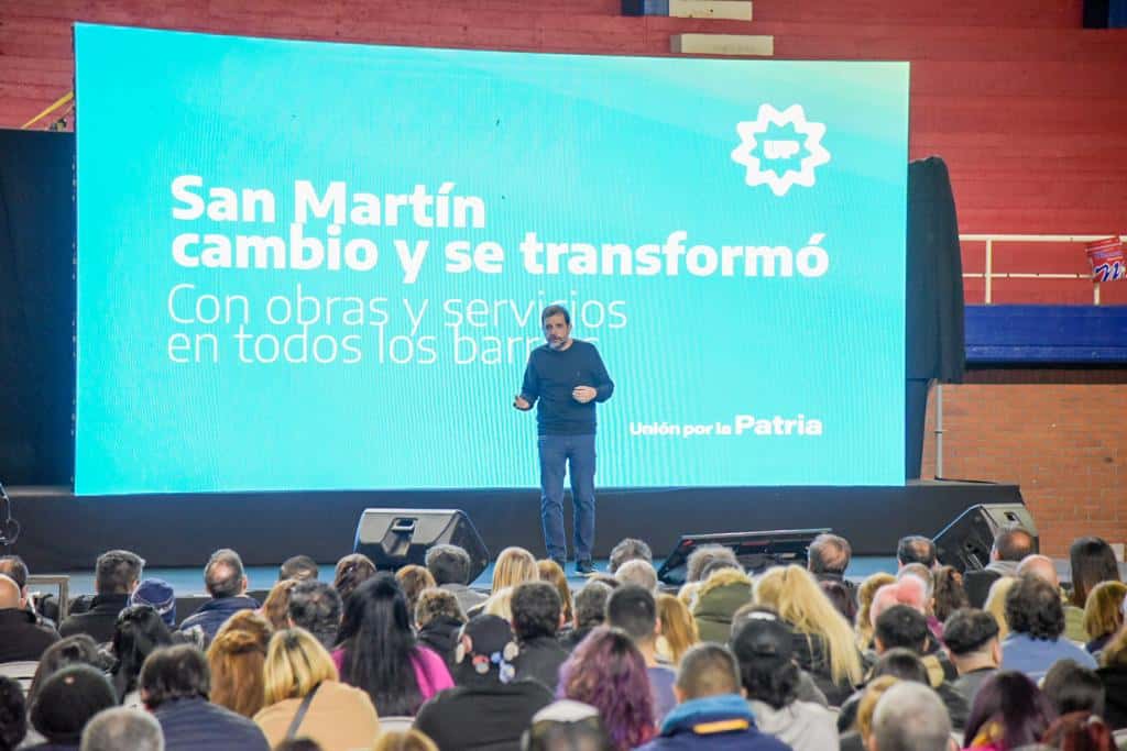 El Intendente de San Martín compartió un plenario con la militancia: “Hoy comienza la campaña”