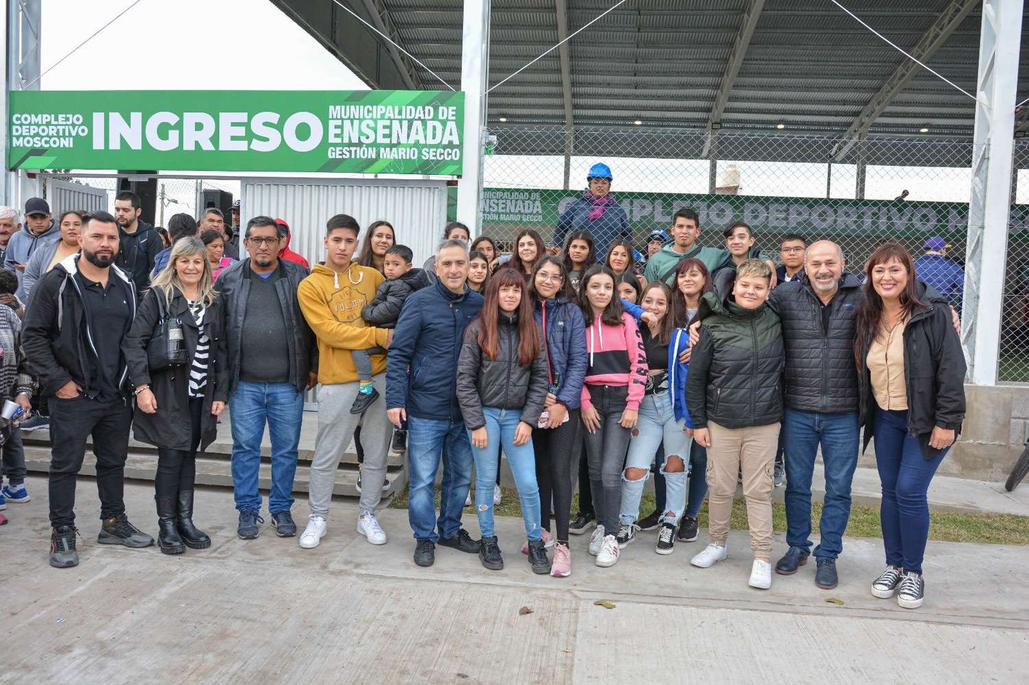 Ensenada: Secco inauguró un polideportivo financiado con el impuesto a las grandes fortunas