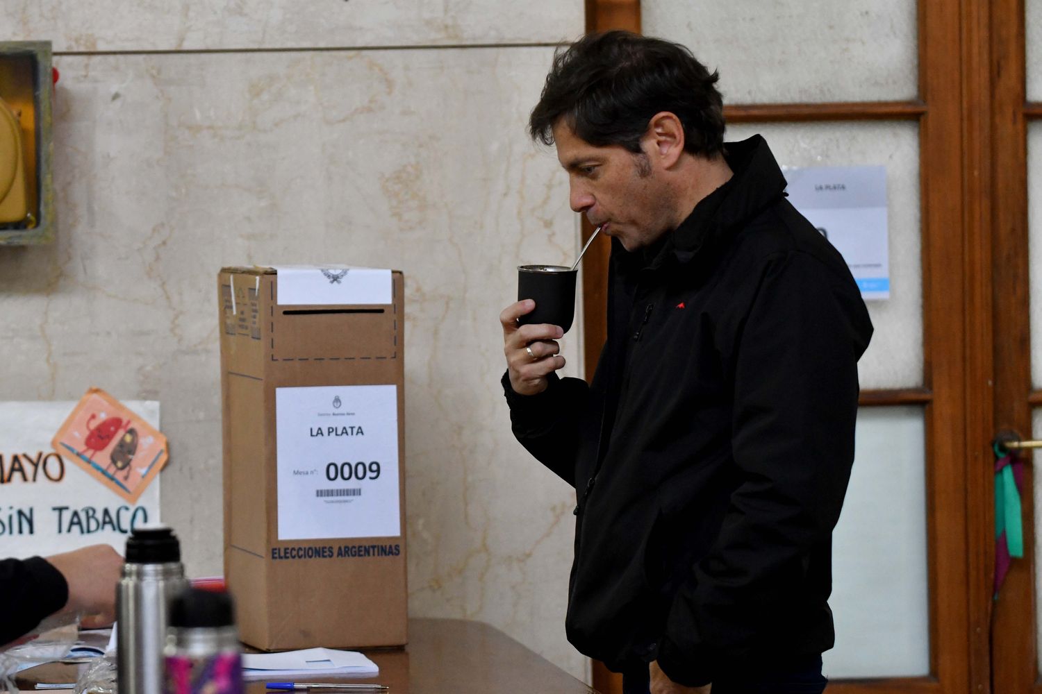Kicillof votó en La Plata.