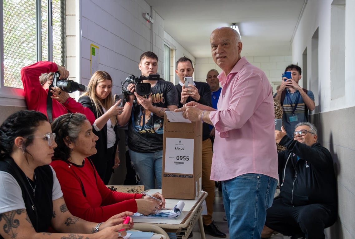 Néstor Grindetti votó en Lanús (Télam)
