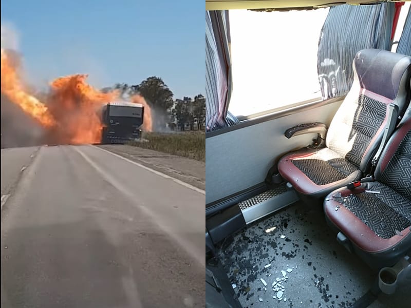 Explosión del camión