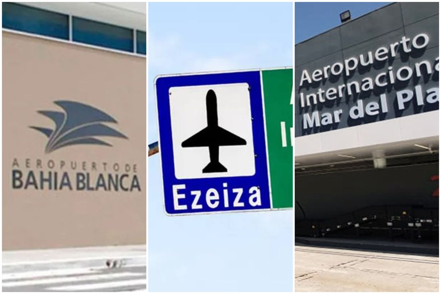 En la Provincia, el paro se hace sentir en los aeropuertos de Ezeiza, Mar del Plata y Bahía Blanca.