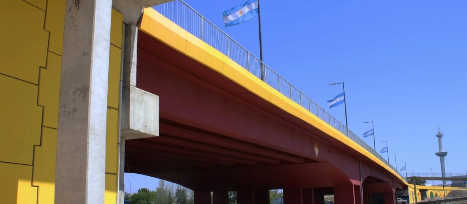 Puente Olímpico de la Ribera Sur.