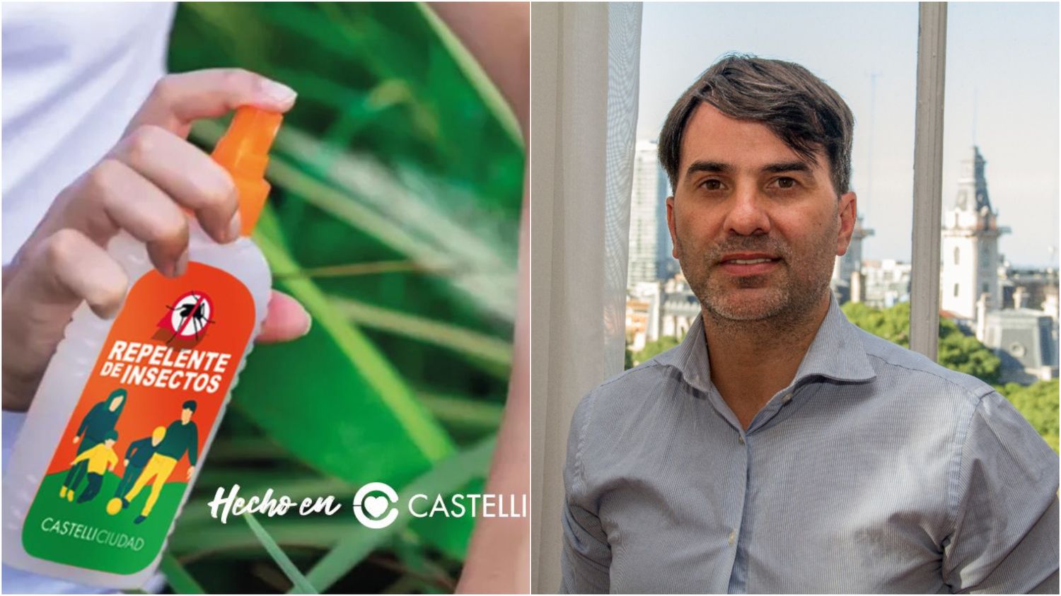 Echarren anunció la producción de repelente en Castelli.