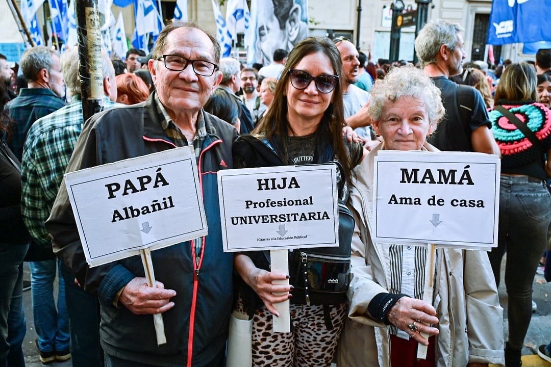 El Gobierno tocó una fibra muy sensible de la identidad argentina: la educación pública. Foto: @kalofotograma.