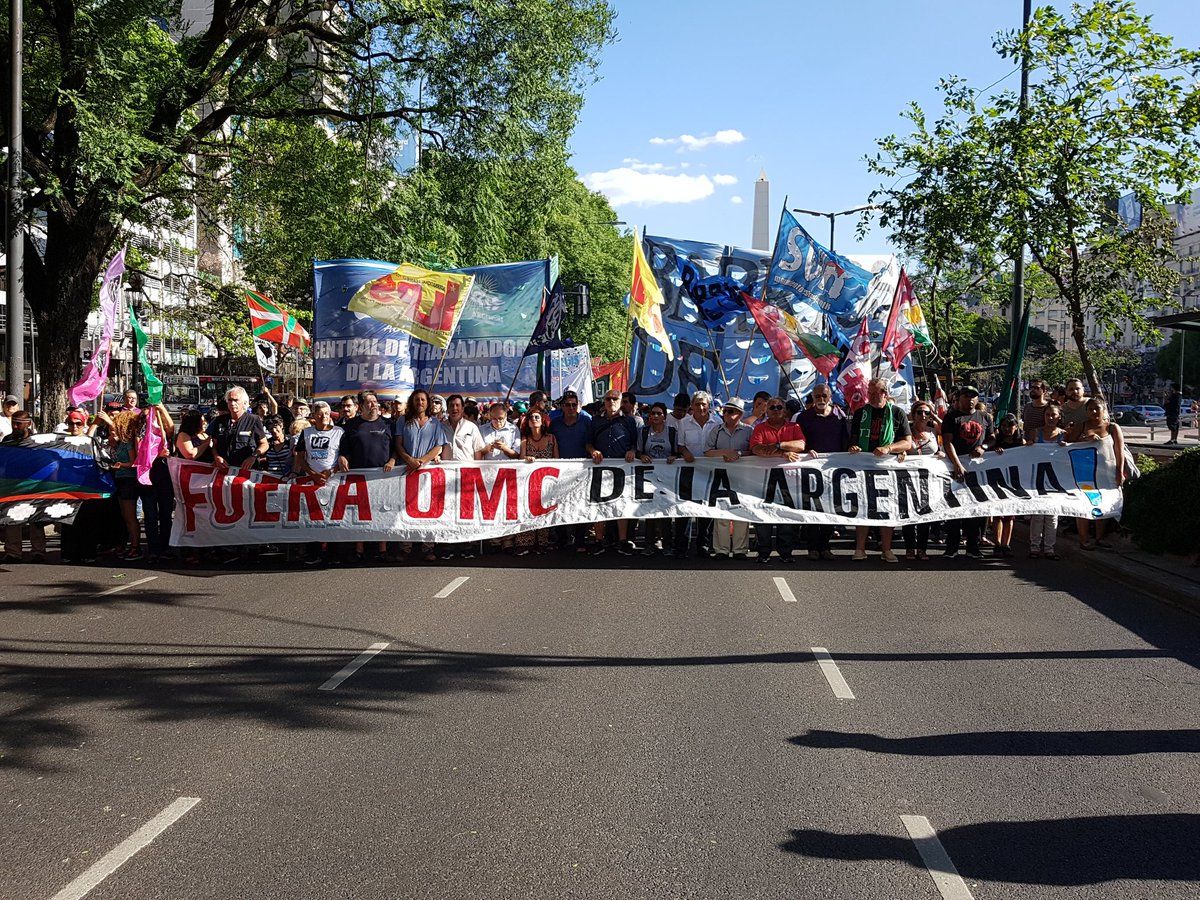 Anti Cumbre: Marcha en rechazo a la reunión de la OMC