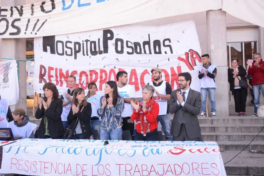 Médicos van al paro en el Hospital Posadas y marchan a Capital Federal