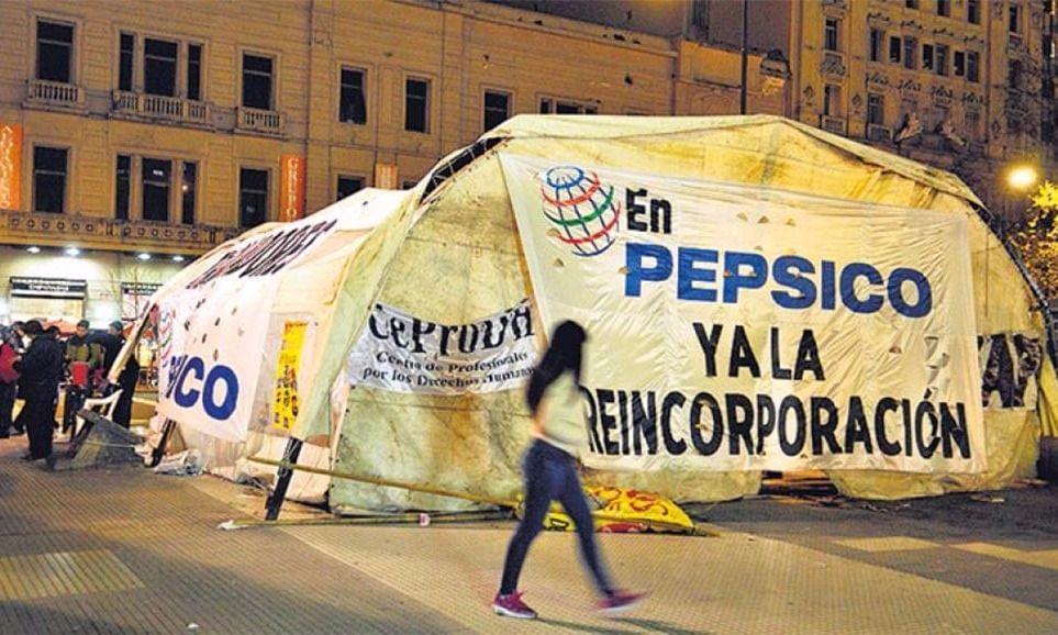 Nueva protesta de trabajadores de PepsiCo: Cortes y movilización hacia el Congreso