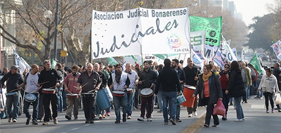 Judiciales bonaerenses van al paro el miércoles contra el intento de Cambiemos de eliminar la feria