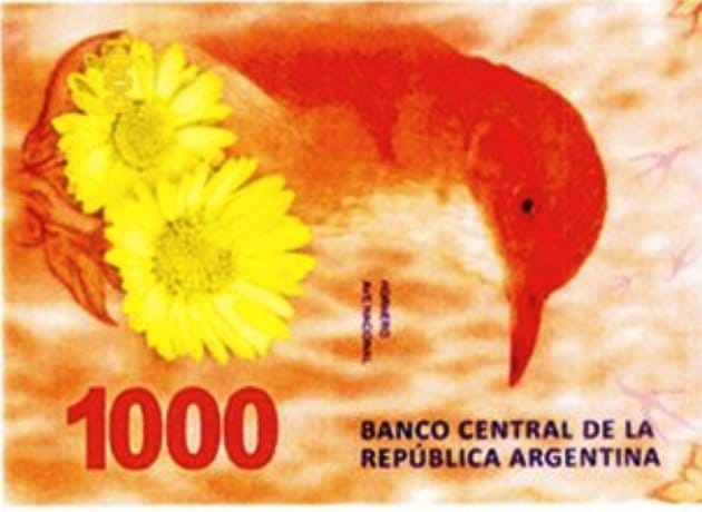 Los billetes de mil pesos entran en circulación la semana próxima