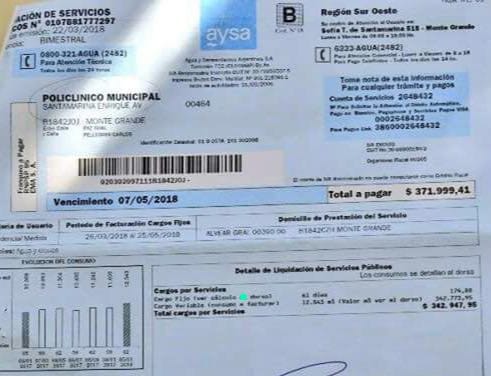 Hospital público bonaerense recibió una boleta de agua de más de $370 mil