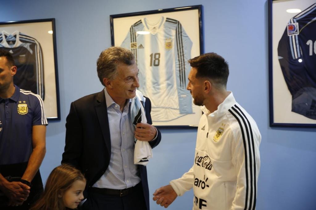 Rusia 2018: Macri despidió a la Selección Argentina en Ezeiza
