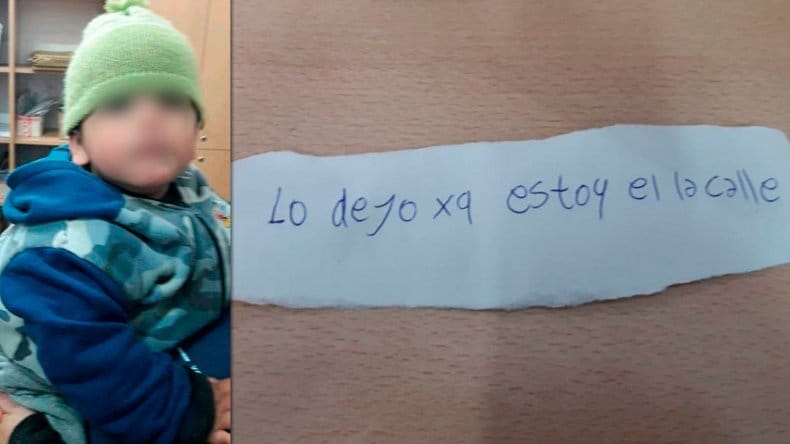 Encontraron a la madre del bebé abandonado en Bosques con la nota "lo dejo porque estoy en la calle"
