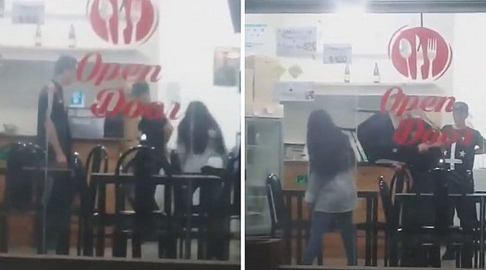 Video: Mujer acuchilló a su novio en una pizzería de Hudson