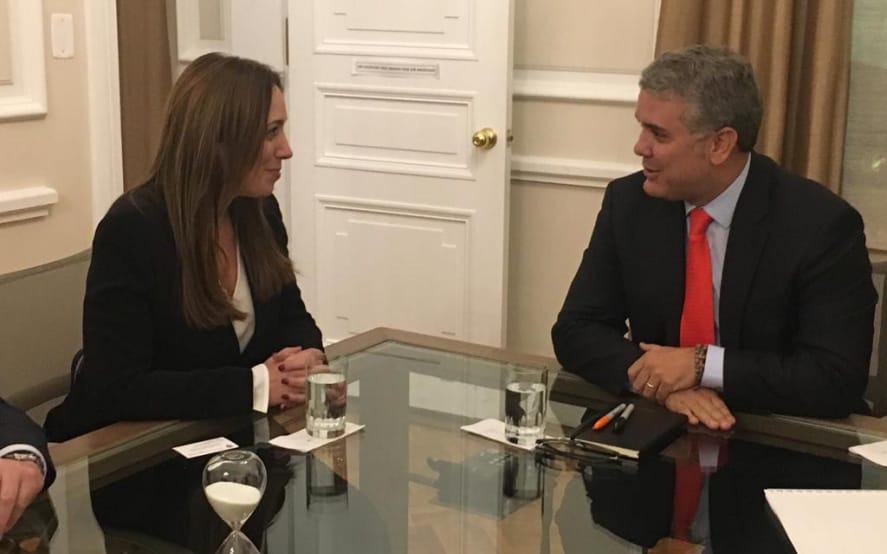 Vidal se reunió con el presidente de Colombia para avanzar en cooperación en la lucha contra el narcotráfico