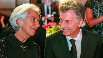 Macri cenó con Christine Lagarde en Nueva York y recibió un premio