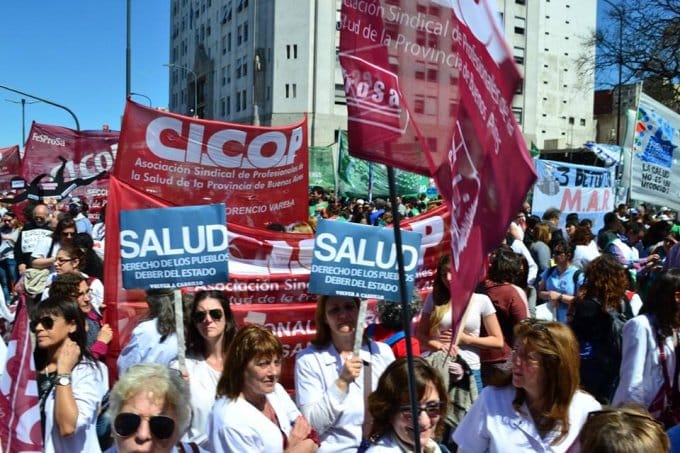 Segunda jornada de paro de médicos bonaerenses y acto en Berazategui