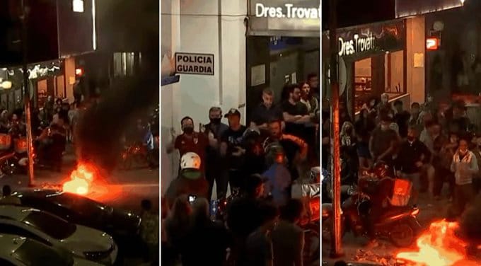 Bronca e incidentes en protesta por kiosquero asesinado en Ramos Mejía: Los vecinos echaron a Berni