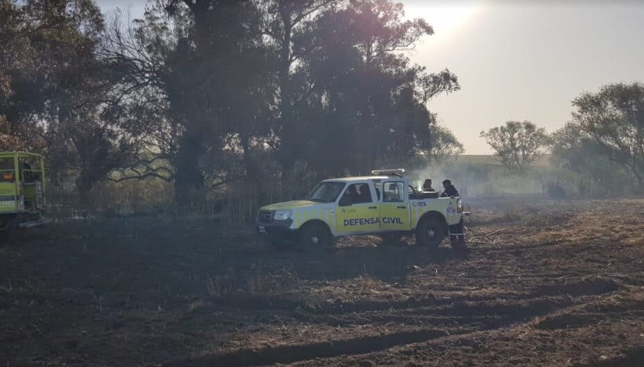 Lobería: Hicieron un asado para ver Argentina - Croacia y terminaron quemando 115 hectáreas de campo