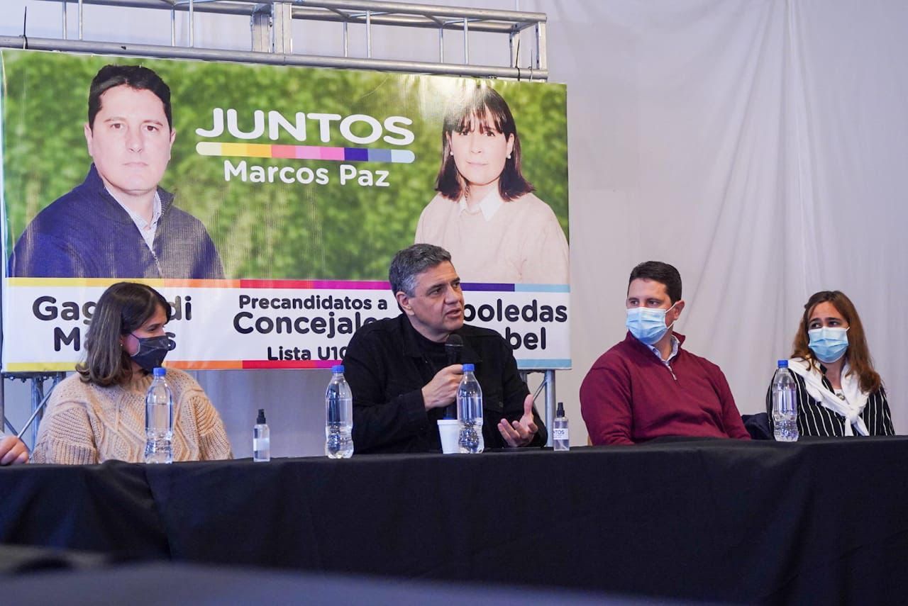 Elecciones 2021: Jorge Macri de campaña en Marcos Paz y Merlo para apoyar a los candidatos de Juntos