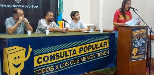 Lanzan en La Plata una consulta popular "por los que menos tienen"