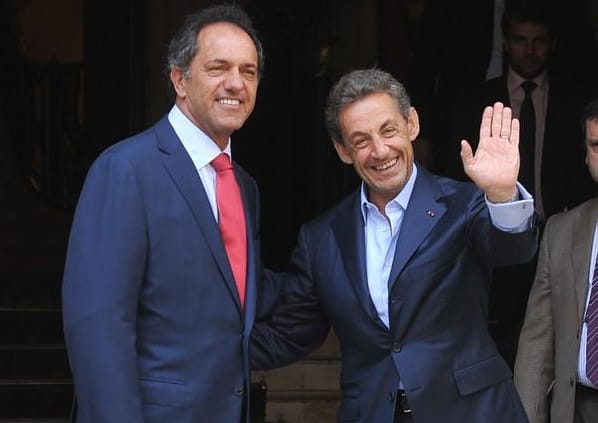 Scioli y Sarkozy dialogaron sobre Malvinas