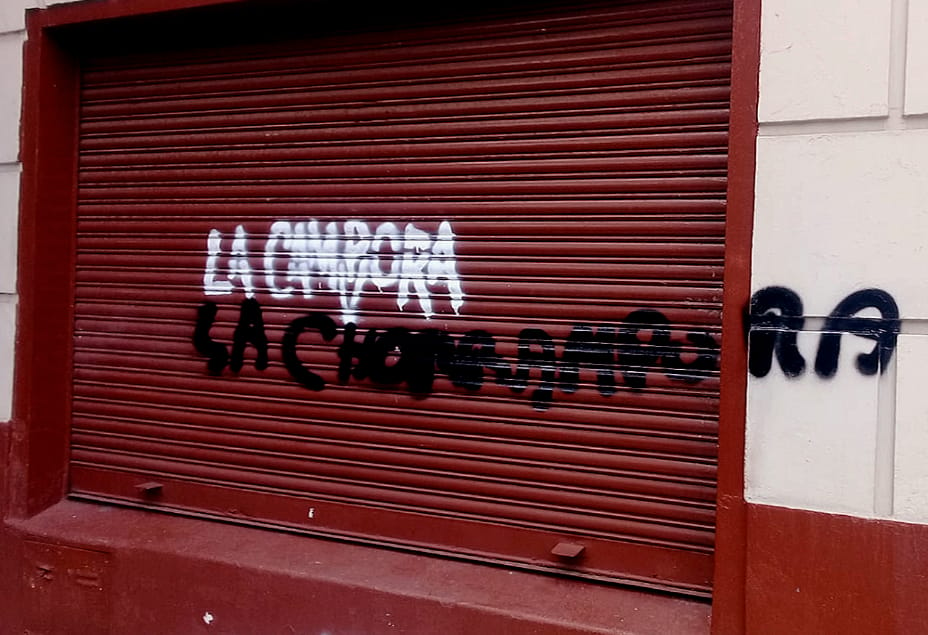 Vandalizaron local de La Cámpora en San Martín