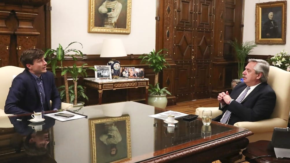 Lucas Ghi se reunió con el Presidente Alberto Fernández