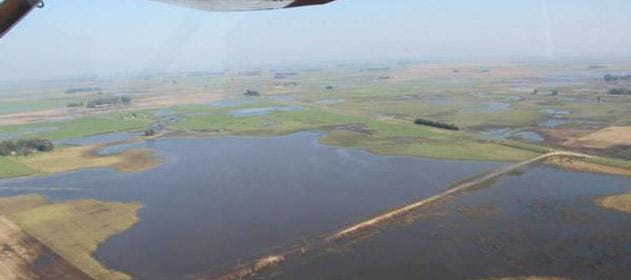 Inundaciones: El 24% de los campos bonaerenses están bajo el agua