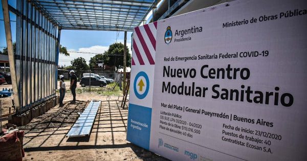 Alberto Fernández inaugura la Unidad de Refuerzo Sanitario del Hospital de Agudos de Mar del Plata