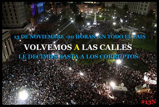 Tras el fracaso del "Argentinazo", convocan a nueva marcha contra Cristina 
