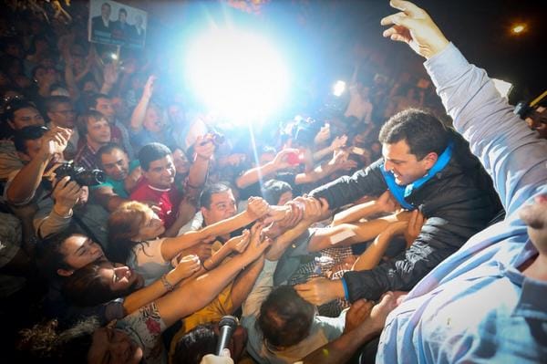 Massa celebró en Santiago del Estero el triunfo electoral del Frente Renovador en La Banda