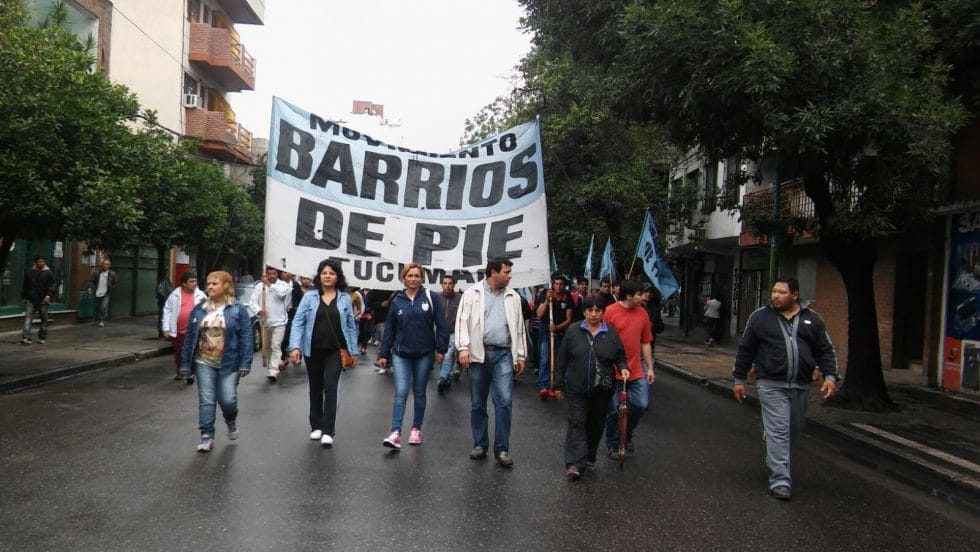 Barrios de Pie marcha desde el Obelisco hasta La Plata en reclamo de "trabajo genuino"