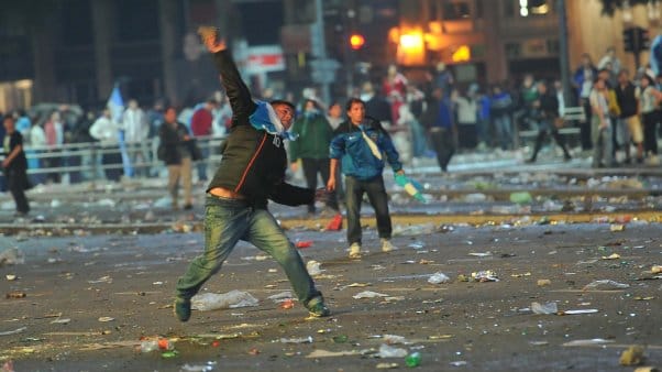 Argentina Subcampeón: Violencia y vandalismo en festejos en ciudades bonaerenses