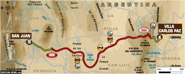Dakar 2015: Segunda etapa de Carlos Paz a San Juan