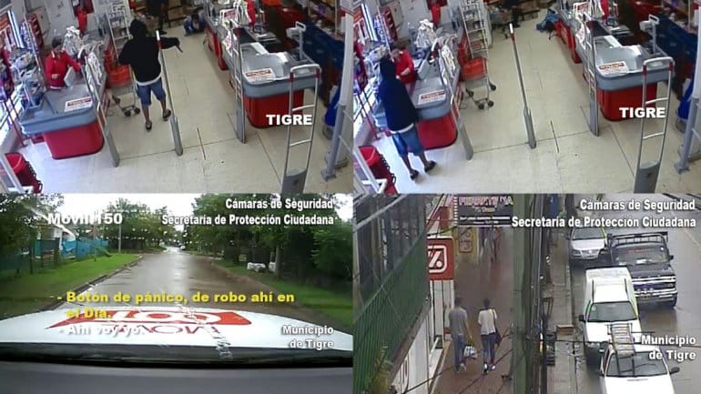 Tigre: Cámaras de seguridad registraron asalto en supermercado