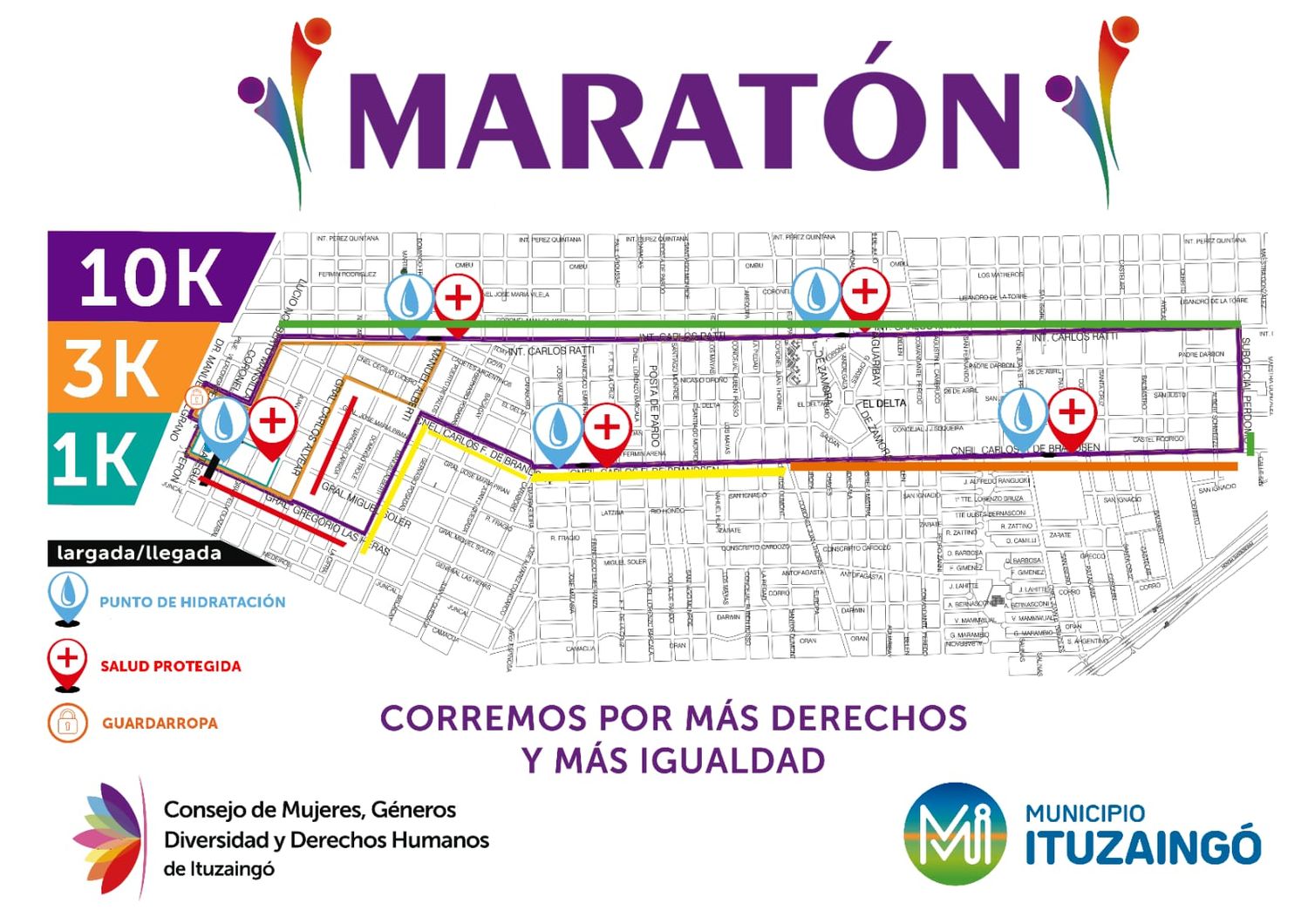 Ituzaingó: Se viene la novena maratón "Corremos por más derechos y más igualdad"